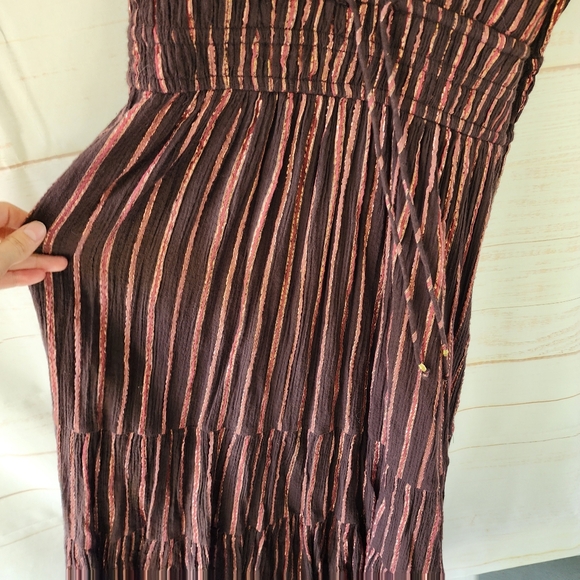 Ulla Johnson Zaria Metallic Striped Cotton And Lurex Dress Sizd 0 - Picture 9 of 16